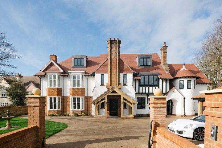 A large house and driveway