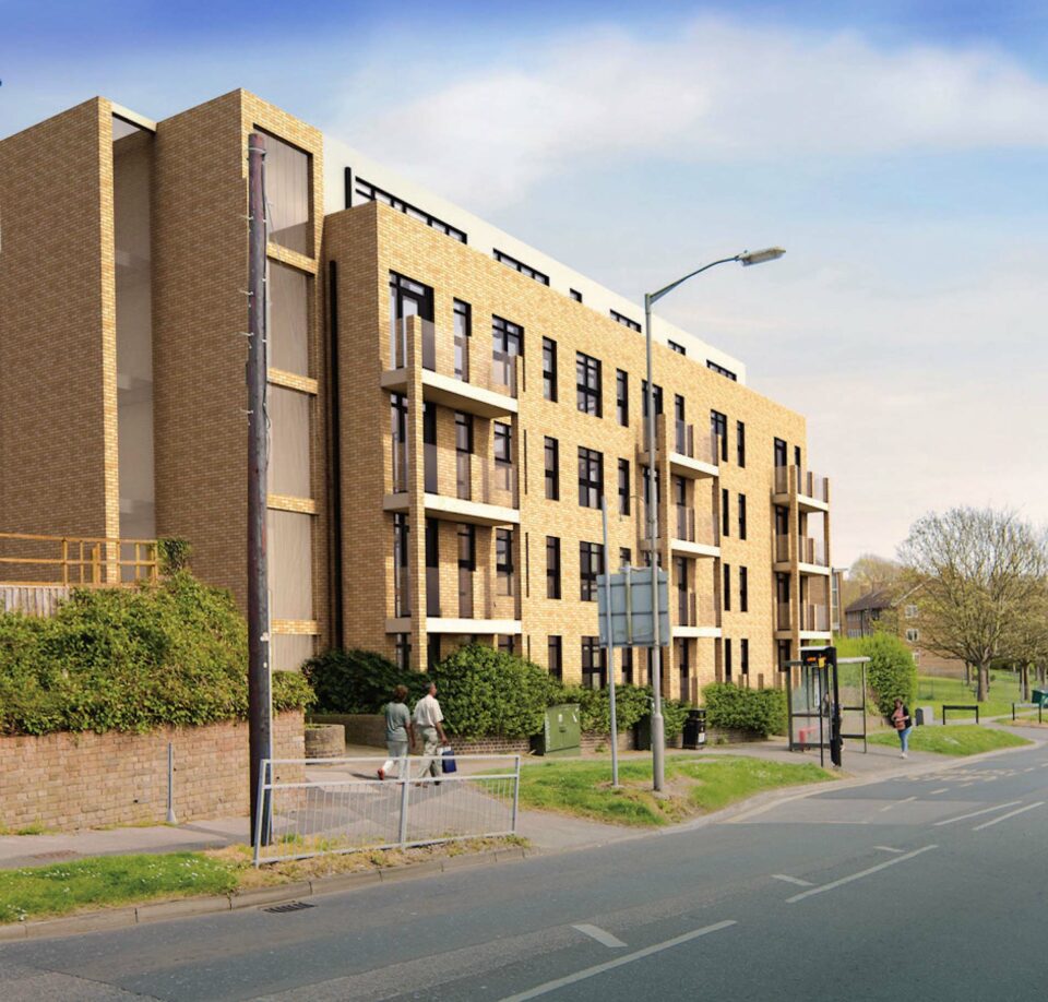 An apartment building