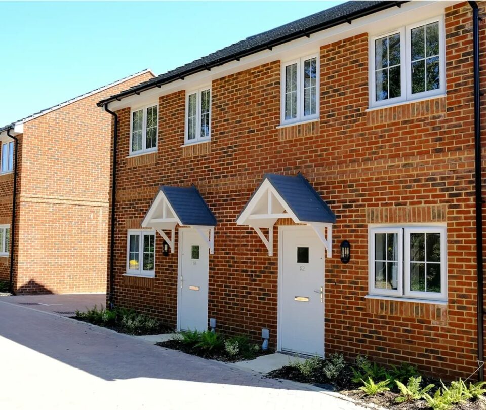 Two terraced houses