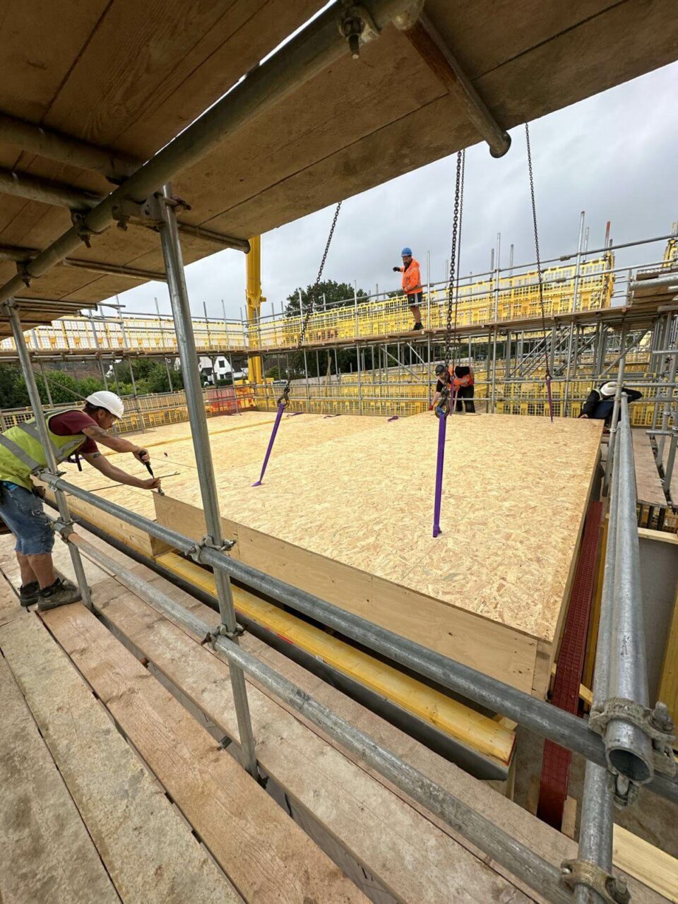 A house part way through construction